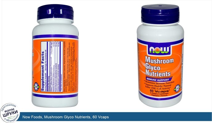 Now Foods, Mushroom Glyco Nutrients, 60 Vcaps