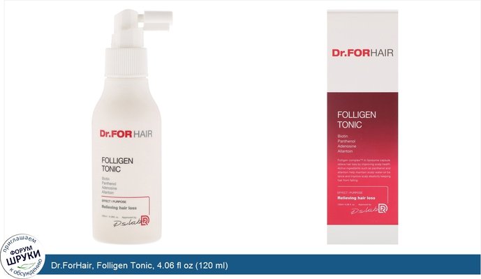 Dr.ForHair, Folligen Tonic, 4.06 fl oz (120 ml)
