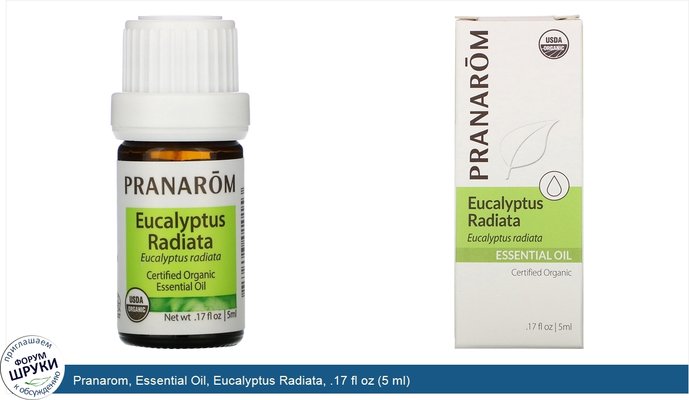 Pranarom, Essential Oil, Eucalyptus Radiata, .17 fl oz (5 ml)