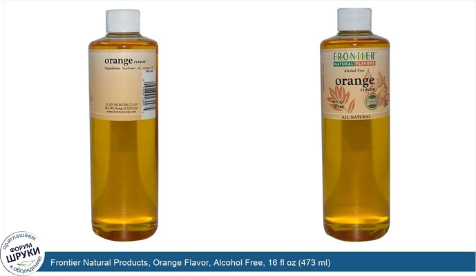 Frontier Natural Products, Orange Flavor, Alcohol Free, 16 fl oz (473 ml)