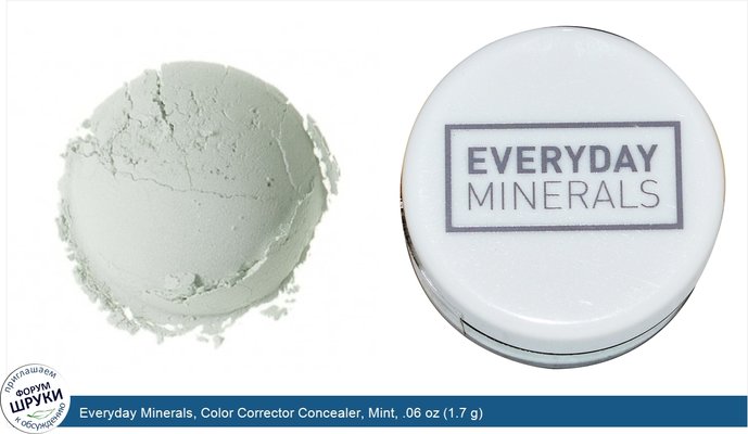Everyday Minerals, Color Corrector Concealer, Mint, .06 oz (1.7 g)