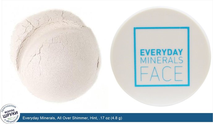Everyday Minerals, All Over Shimmer, Hint, .17 oz (4.8 g)