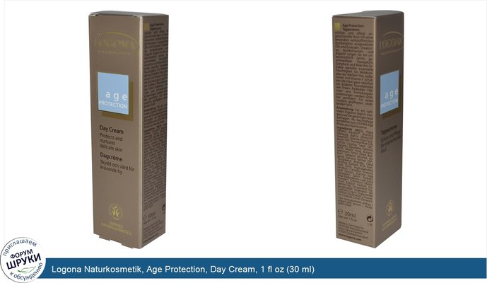 Logona Naturkosmetik, Age Protection, Day Cream, 1 fl oz (30 ml)