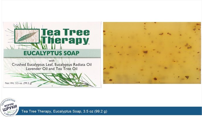 Tea Tree Therapy, Eucalyptus Soap, 3.5 oz (99.2 g)