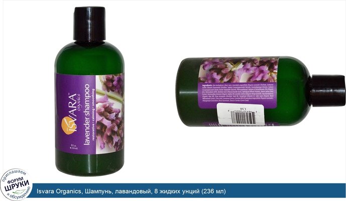 Isvara Organics, Шампунь, лавандовый, 8 жидких унций (236 мл)