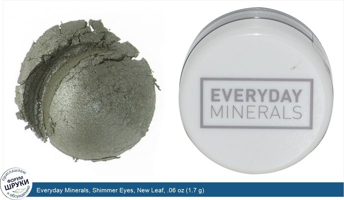 Everyday Minerals, Shimmer Eyes, New Leaf, .06 oz (1.7 g)