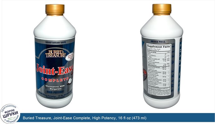 Buried Treasure, Joint-Ease Complete, High Potency, 16 fl oz (473 ml)