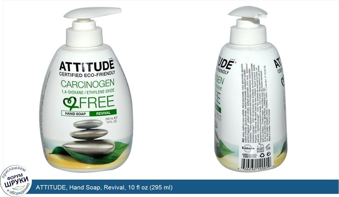 ATTITUDE, Hand Soap, Revival, 10 fl oz (295 ml)