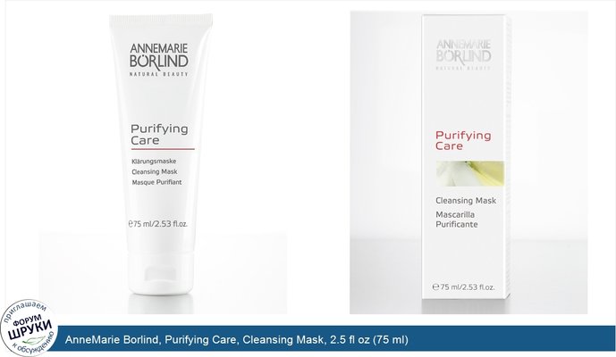 AnneMarie Borlind, Purifying Care, Cleansing Mask, 2.5 fl oz (75 ml)