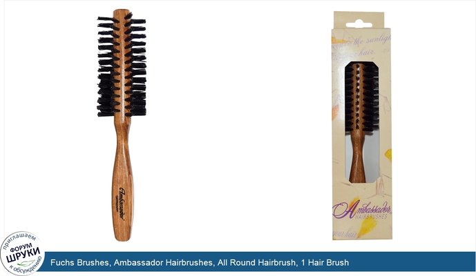 Fuchs Brushes, Ambassador Hairbrushes, All Round Hairbrush, 1 Hair Brush