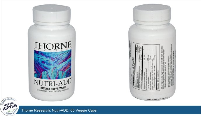 Thorne Research, Nutri-ADD, 60 Veggie Caps