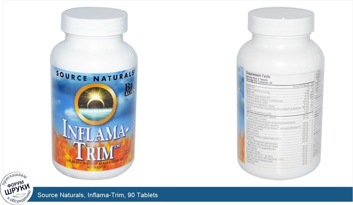 Source Naturals, Inflama-Trim, 90 Tablets