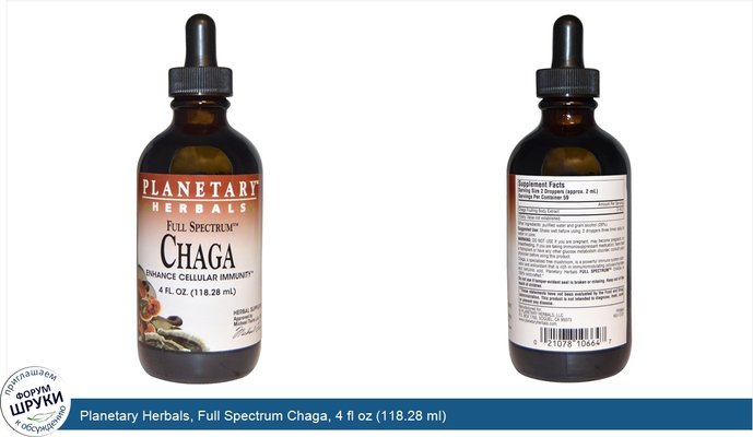 Planetary Herbals, Full Spectrum Chaga, 4 fl oz (118.28 ml)