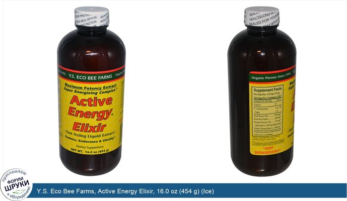 Y.S. Eco Bee Farms, Active Energy Elixir, 16.0 oz (454 g) (Ice)