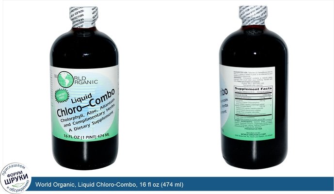 World Organic, Liquid Chloro-Combo, 16 fl oz (474 ml)
