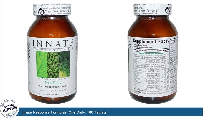 Innate Response Formulas, One Daily, 180 Tablets