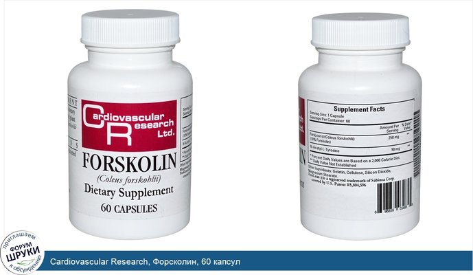 Cardiovascular Research, Форсколин, 60 капсул