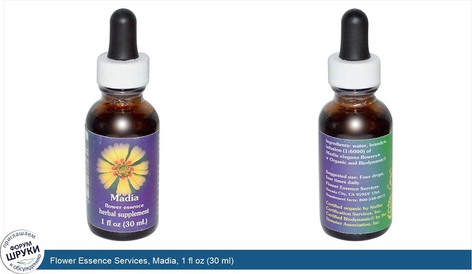 Flower Essence Services, Madia, 1 fl oz (30 ml)