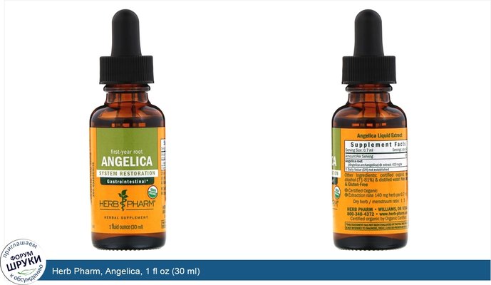 Herb Pharm, Angelica, 1 fl oz (30 ml)