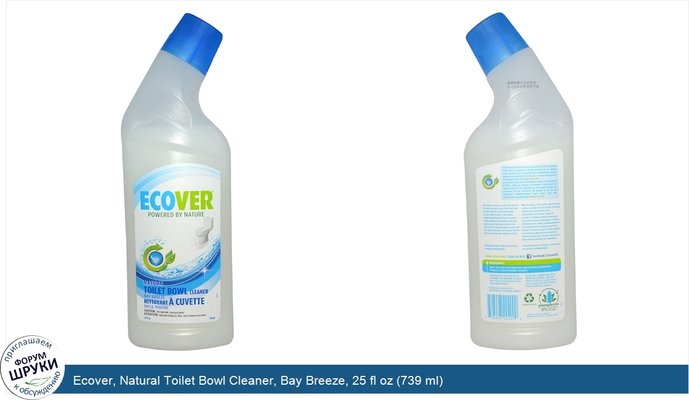 Ecover, Natural Toilet Bowl Cleaner, Bay Breeze, 25 fl oz (739 ml)