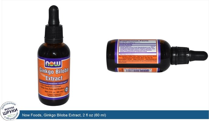 Now Foods, Ginkgo Biloba Extract, 2 fl oz (60 ml)