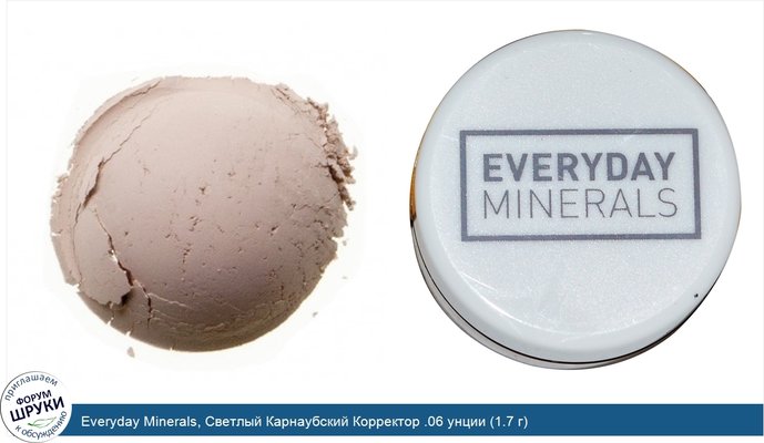 Everyday Minerals, Светлый Карнаубский Корректор .06 унции (1.7 г)