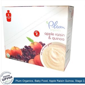 Plum_Organics__Baby_Food__Apple_Raisin_Quinoa__Stage_2__6_Pouches__3.5_oz__99_g__Each.jpg