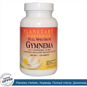 Planetary_Herbals__Аюрведа__Полный_спектр__Джимнема__450_мг__120_таблеток.jpg