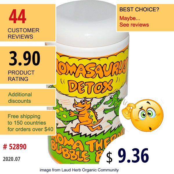 Abra Therapeutics, Aromasaurus Detox Aroma Therapy Bubble Bath For Children, 20 Oz (566 G)