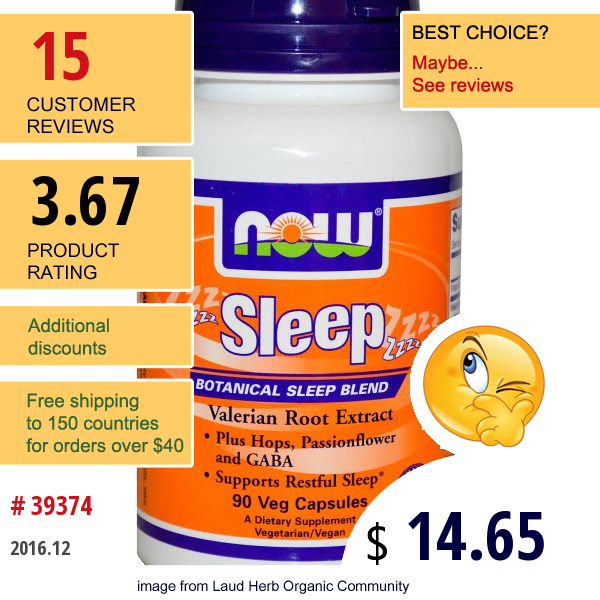 Now Foods, Sleep, Botanical Sleep Blend, 90 Veggie Caps