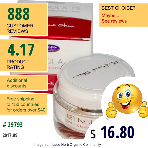 Life Flo Health, Retinol A 1%, Advanced Revitalization Cream, 1.7 Oz (50 Ml)