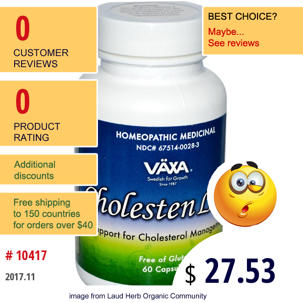 Vaxa International, Cholesten Ldl, 60 Capsules  