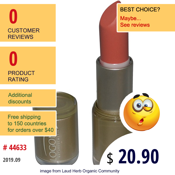 Logona Naturkosmetik, Lipstick, Peach 04, 0.141 Oz (4.4 G) Logona Naturkosmetik, Lipstick, Peach 04, 0.141 Oz (4.4 G)
