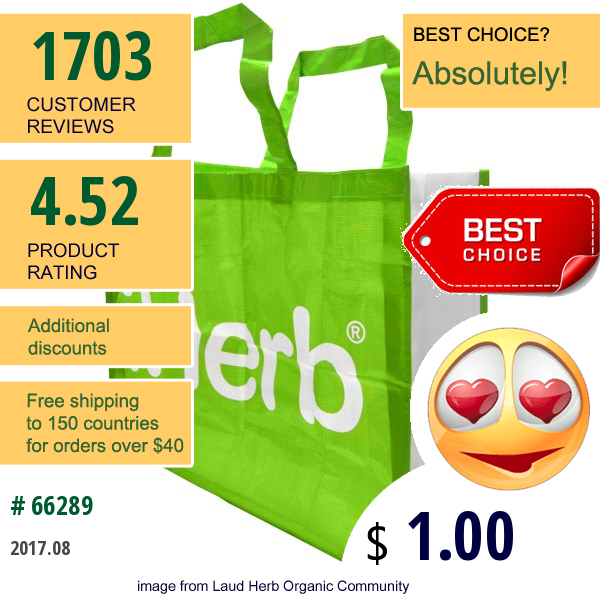 Iherb Goods, Grocery Tote Bag, Extra Large