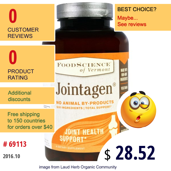 Foodscience, Jointagen, 180 Capsules