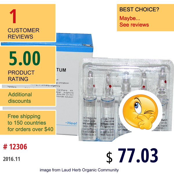 Medinatura, Cantharis Compositum, 10 Oral Vials Of 2.2 Ml Each  