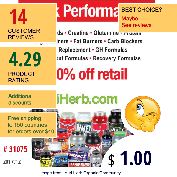 Iherb Goods, Think Performance! Flyer Pack, 100 Flyers  