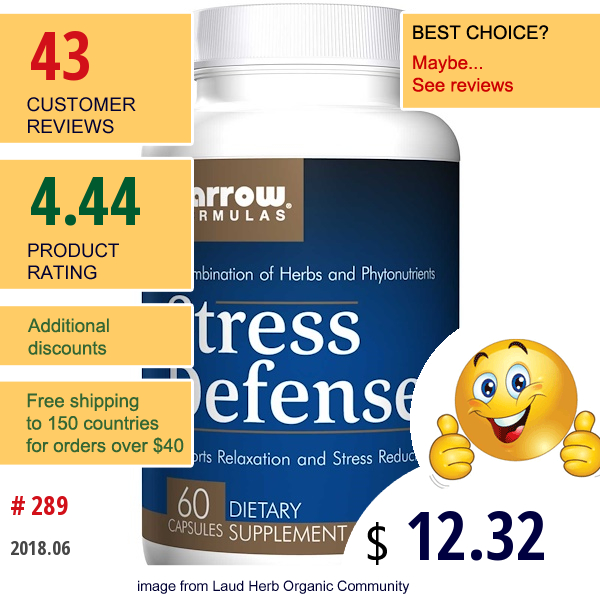 Jarrow Formulas, Stress Defense, 60 Capsules  