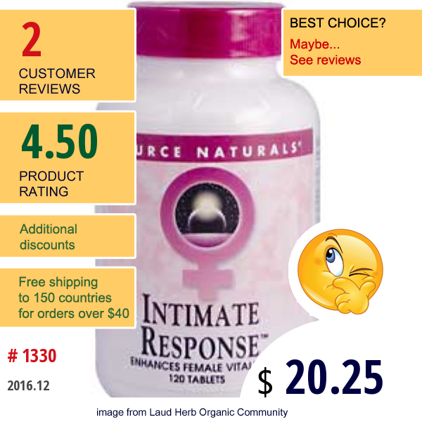 Source Naturals, Intimate Response, 120 Tablets  