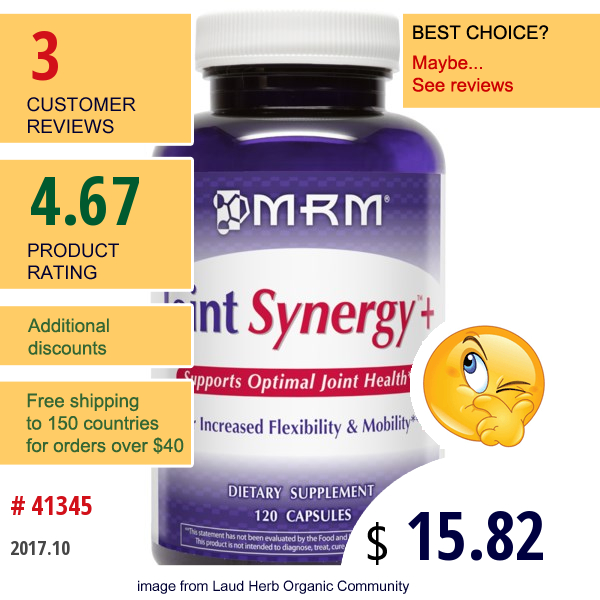 Mrm, Joint Synergy +, 120 Capsules