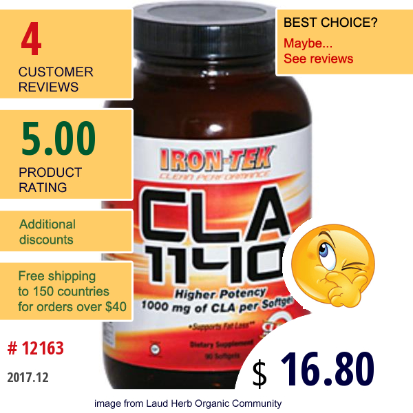 Country Life, Iron-Tek, Cla 1140, 90 Softgels  