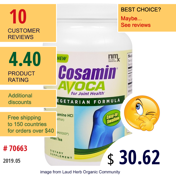 Nutramax, Cosamin Avoca For Joint Health, 120 Coated Tablets