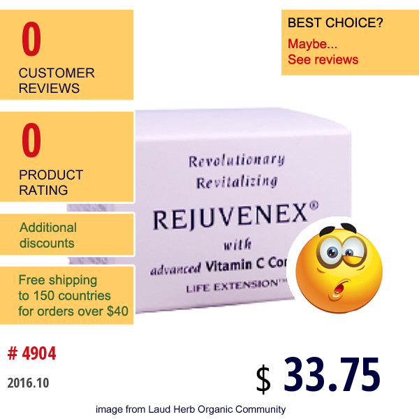 Life Extension, Rejuvenex With Advanced Vitamin C Complex, 2 Oz  