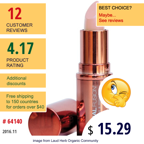 Mineral Fusion, Lipstick, Nude, 0.137 (3.9 G)