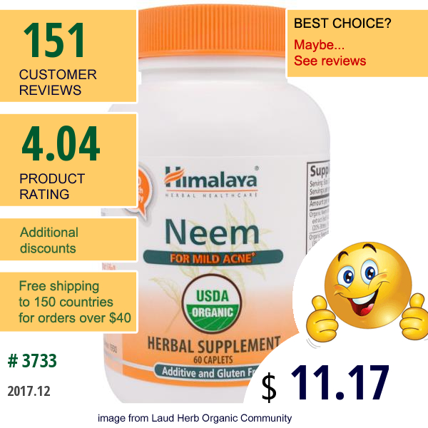 Himalaya, Neem, 60 Caplets