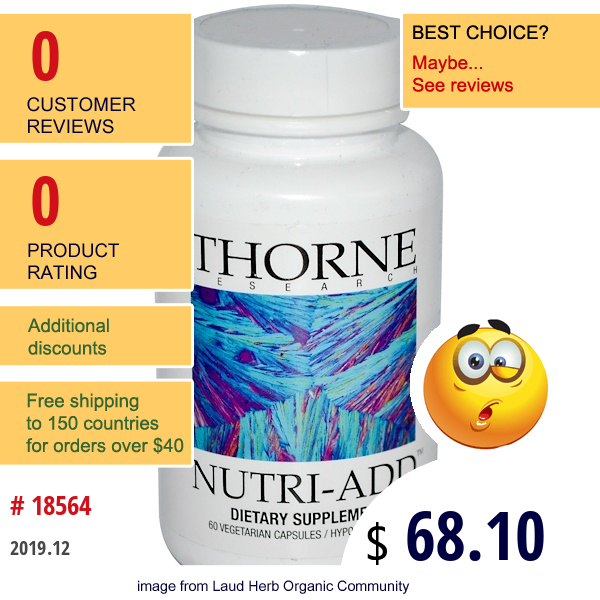 Thorne Research, Nutri-Add, 60 Veggie Caps  