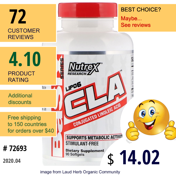 Nutrex Research, Lipo-6 Cla, 90 Softgels  