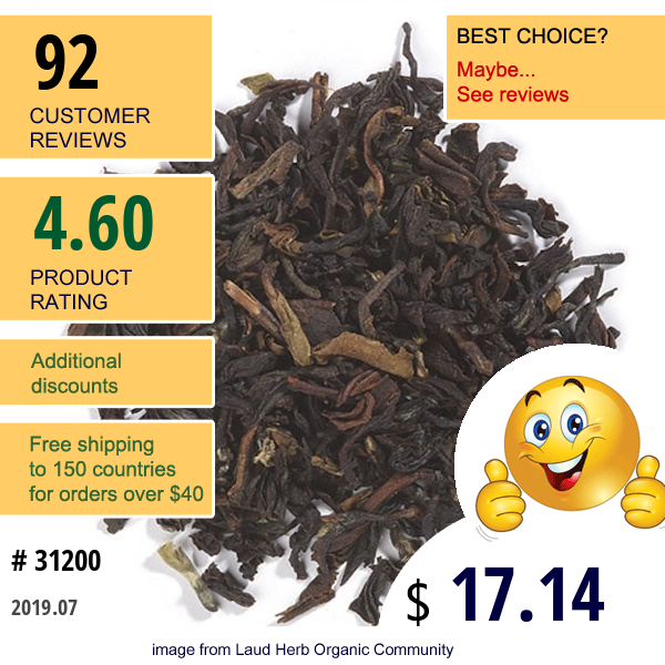 Frontier Natural Products, Organic, Fair Trade Assam Tea Tippy Golden Fop, 16 Oz (453 G)