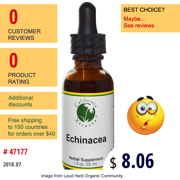 California Xtracts, Echinacea, 1 Fl Oz (30 Ml)  