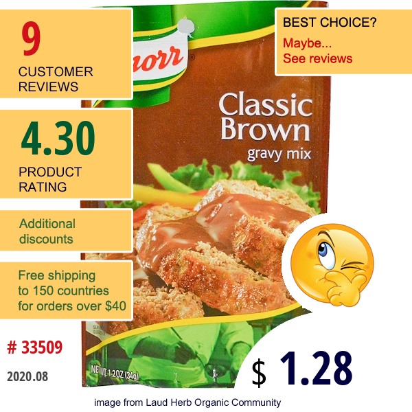 Knorr, Classic Brown Gravy Mix, 1.2 Oz (34 G)  